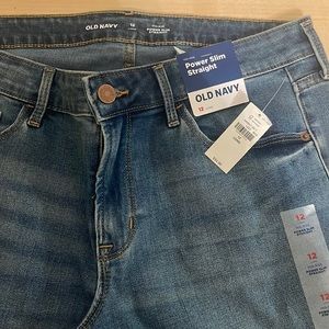 Old Navy Power Straight Slim Long size 12L NWT